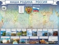 Наша родина Россия,резной стенд
